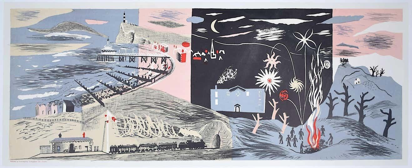 John Piper: 'Frieze II' Lithograph (1936)