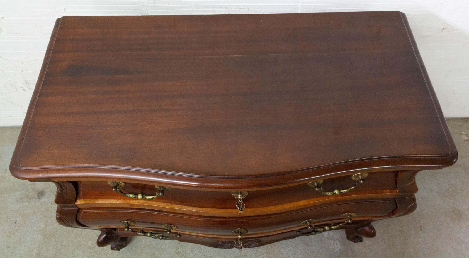 Commode de style Louis XV en iroko, mid-century photo buy