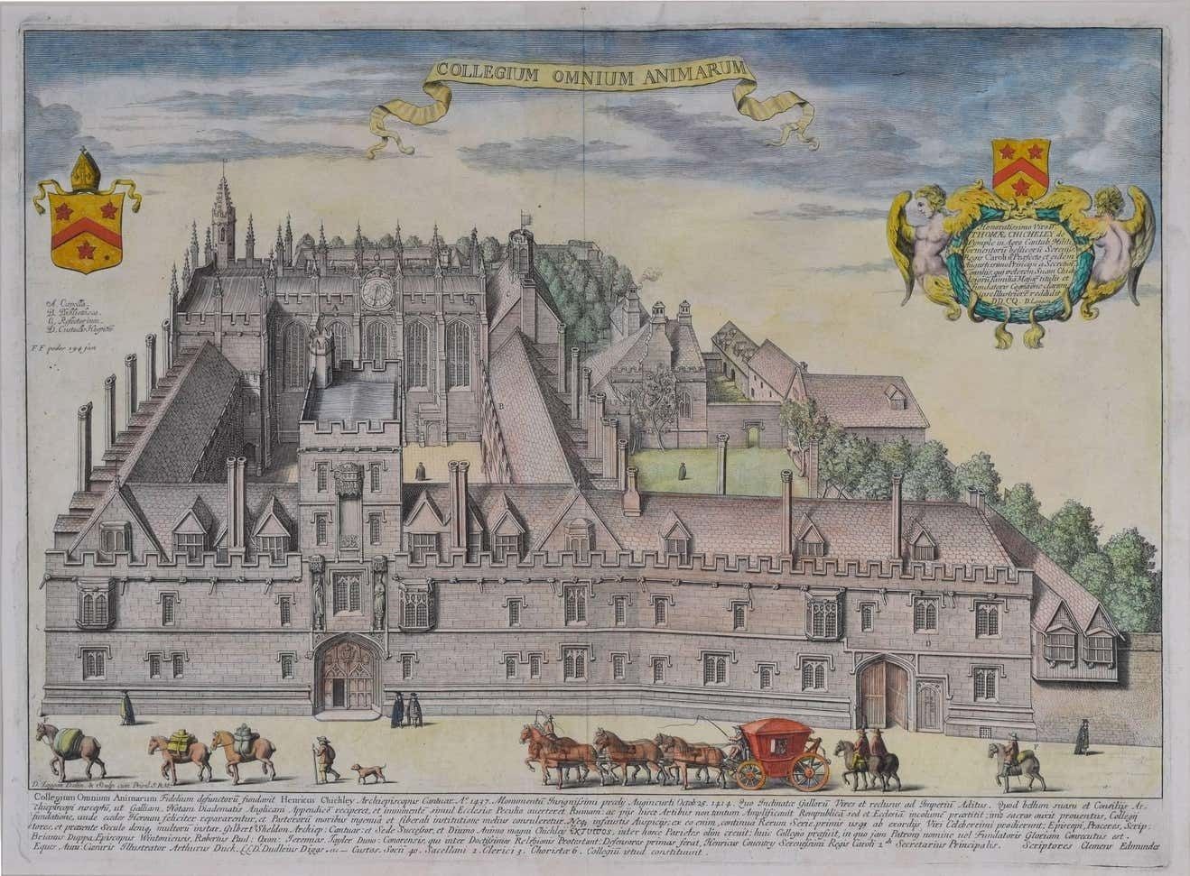 David Loggan  All Souls College, Oxford Engraving (1675)