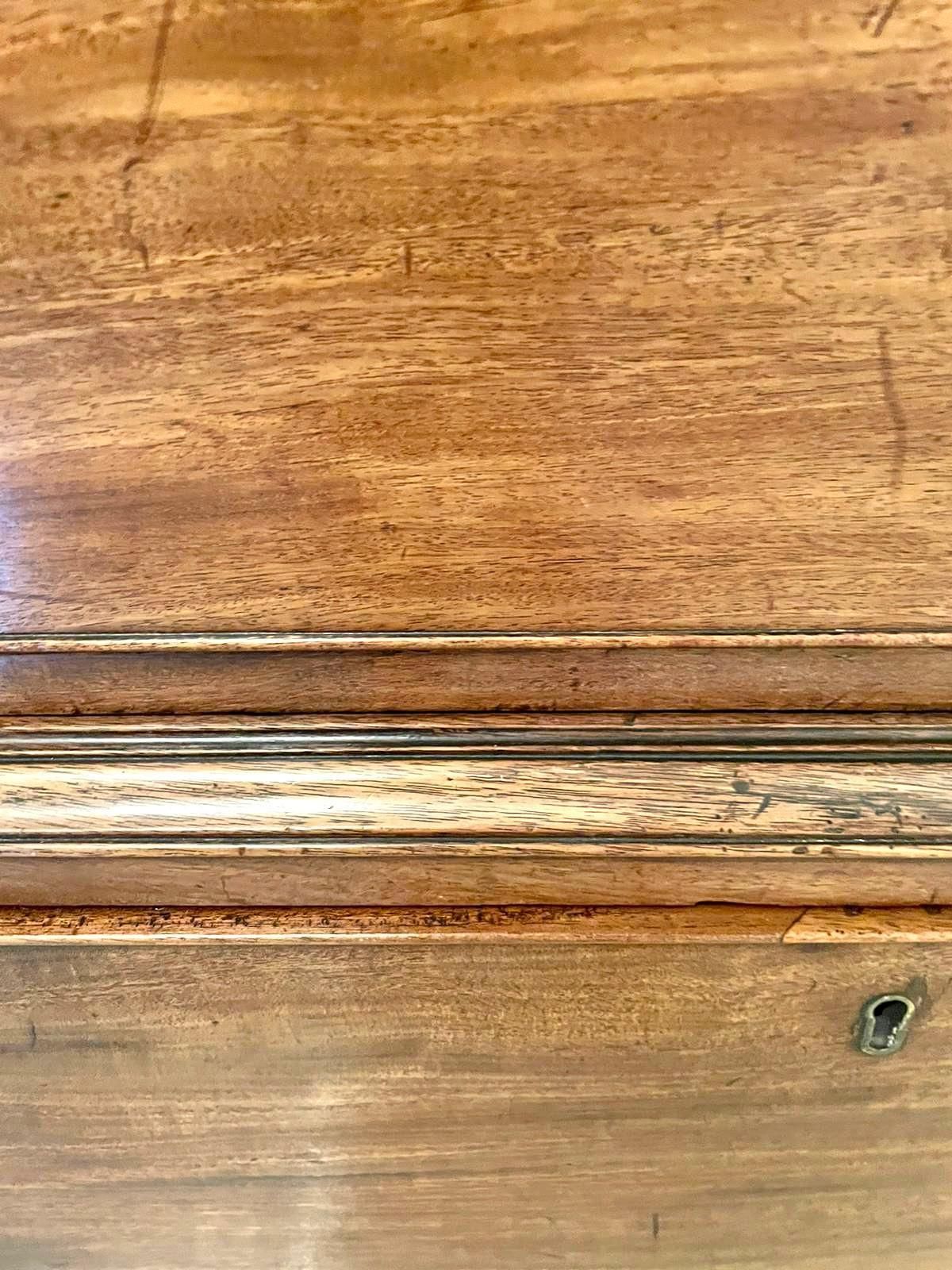 Antique George III Figured Mahogany Chest On Chest photo furniture