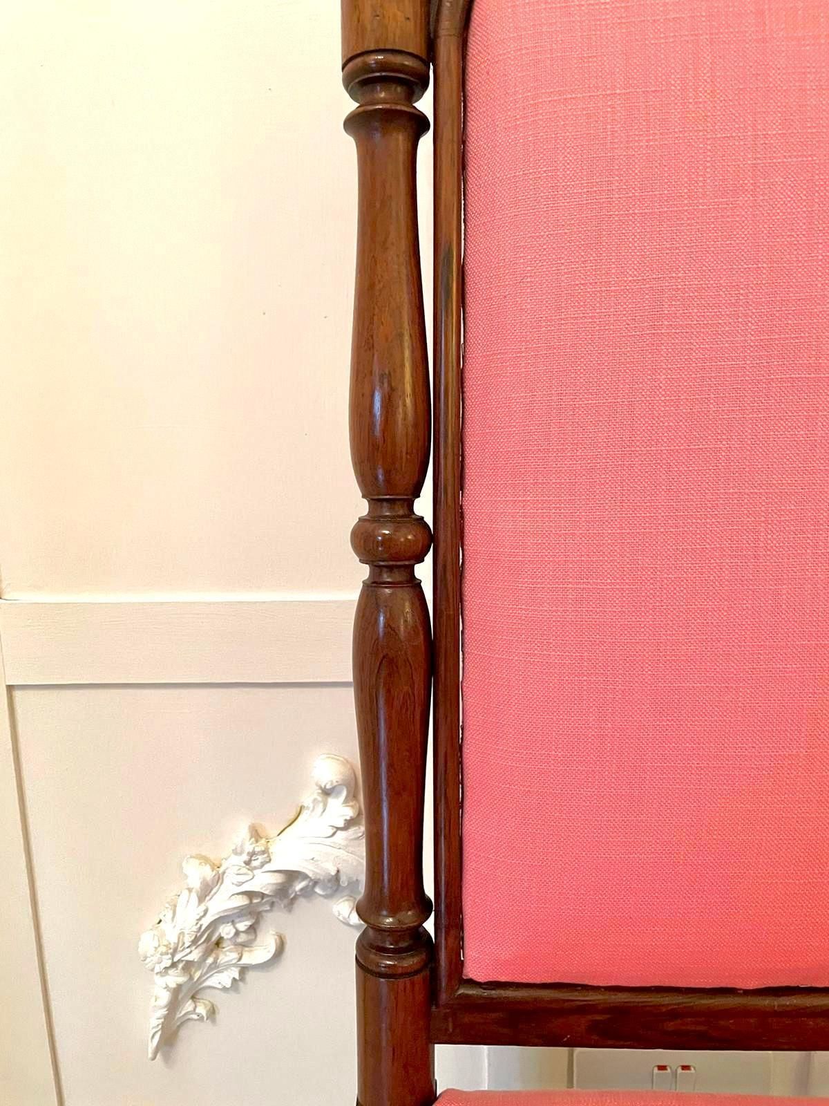 Antique Victorian Carved Walnut Ladies Chair photo vinterior