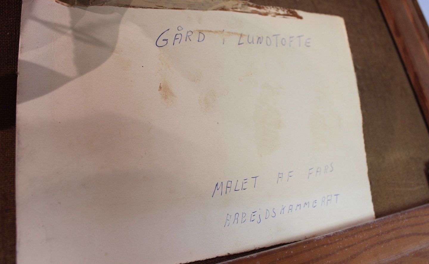 Painting Of Farm Signed By Chr. Petersen In 1965, The Picture Of The Real Farm Is Included. photo Art