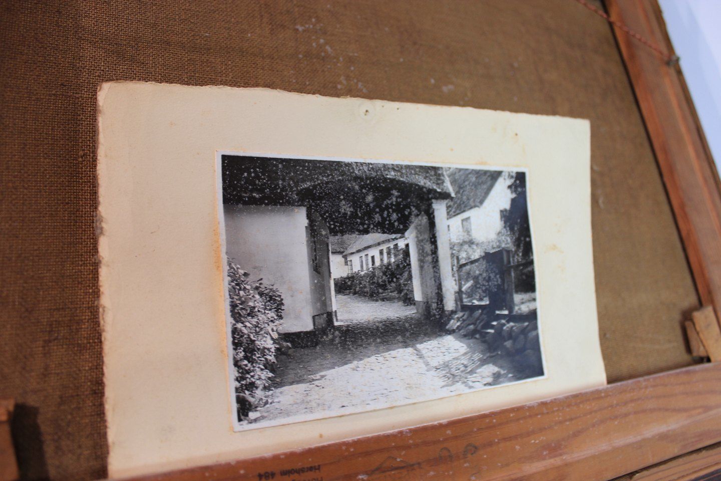 Painting Of Farm Signed By Chr. Petersen In 1965, The Picture Of The Real Farm Is Included. photo 150.0