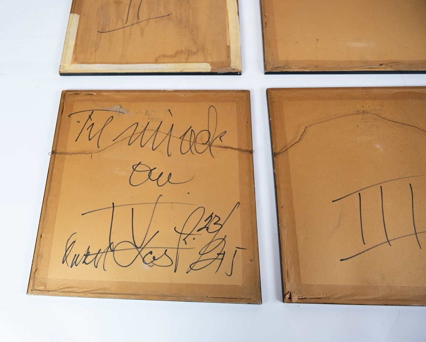 Different Prints In Black And White From 1915 And With Black Frame. photo buy