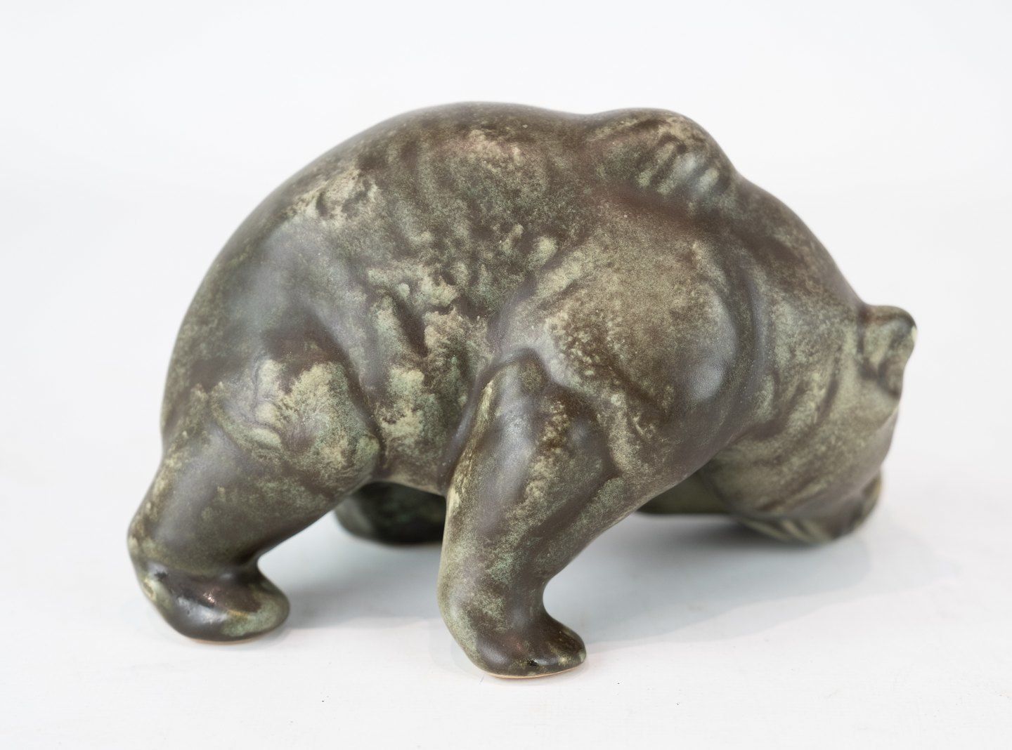 Stoneware Figure In The Shape Of Bear, No. 11 From Bornholm. photo for sale