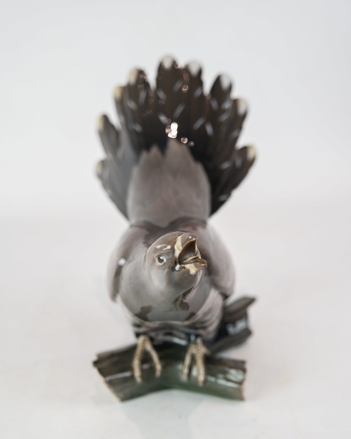 Porcelain Figure In The Shape Of A Cuckoo, No .: 1770 By Bing And Grondahl. photo furniture