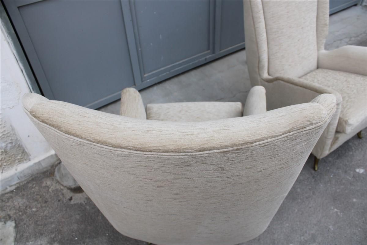 photo buy Mid Century Italian Pair Of Armchairs Bergamo Studio Tecnico Isa Gio Ponti Style
