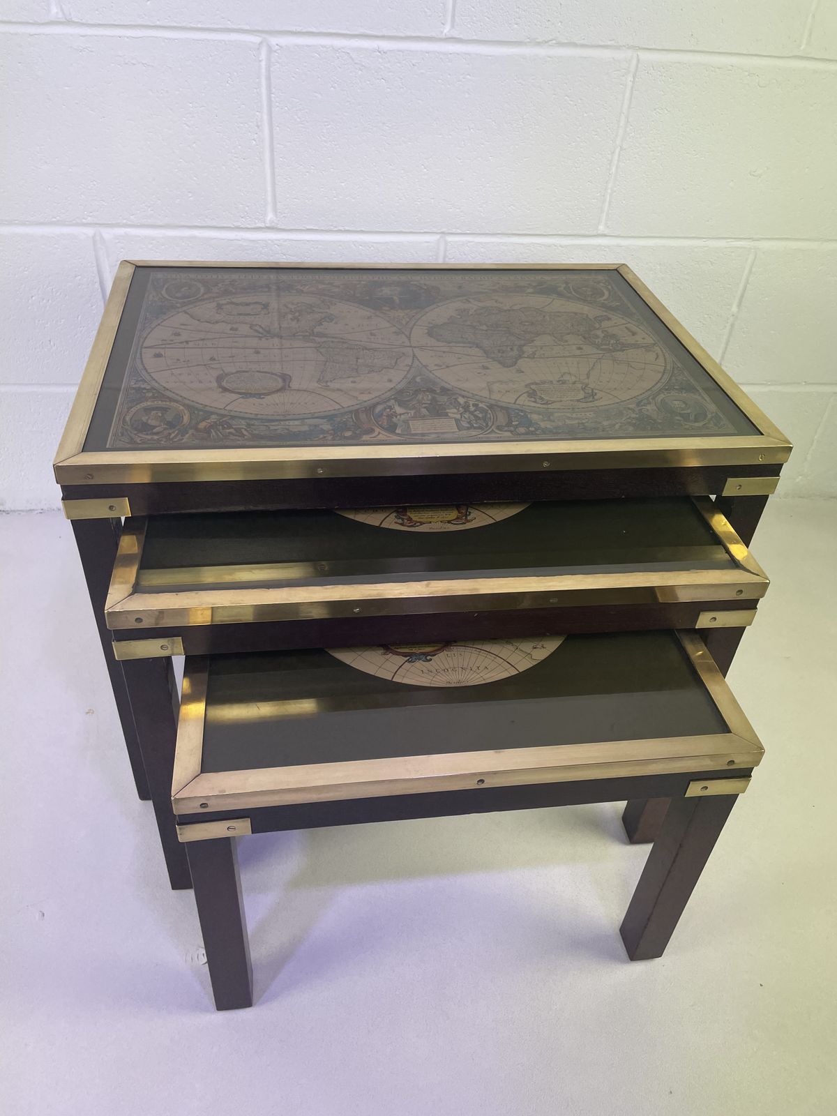 photo furniture Campaign Style Nest Of Map Tables