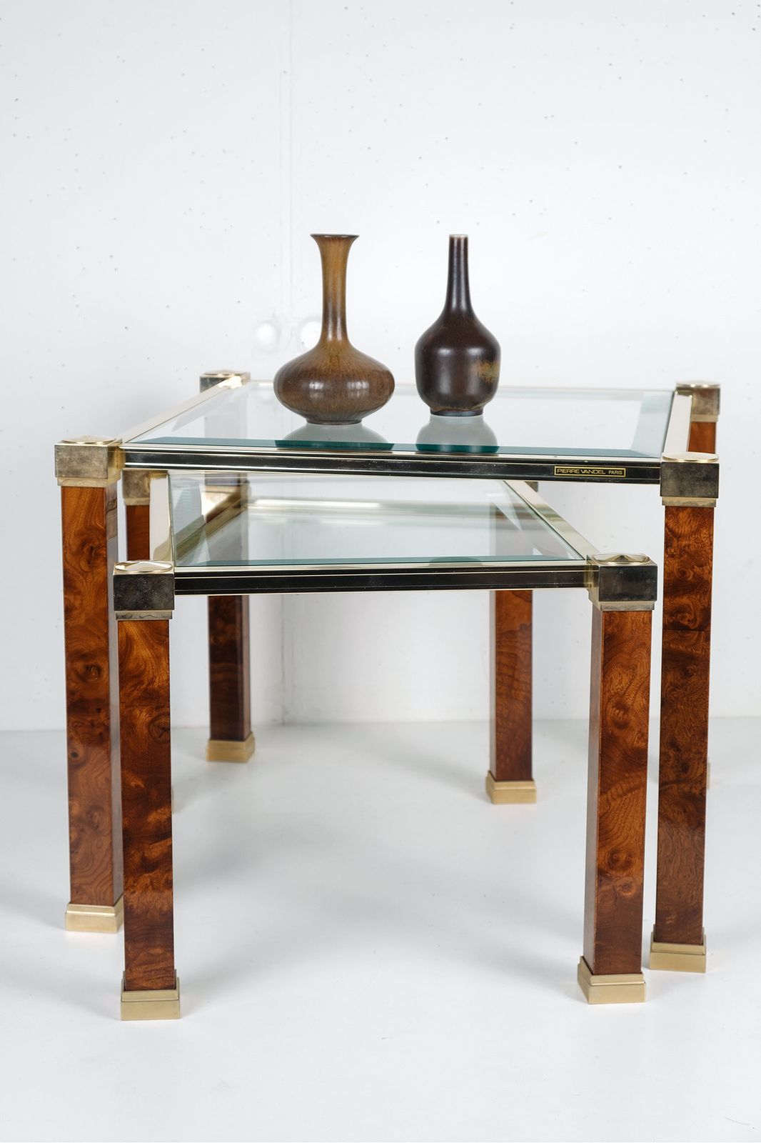 Rare Couple Of Two Tier Side Tables By Pierre Vandel, Paris