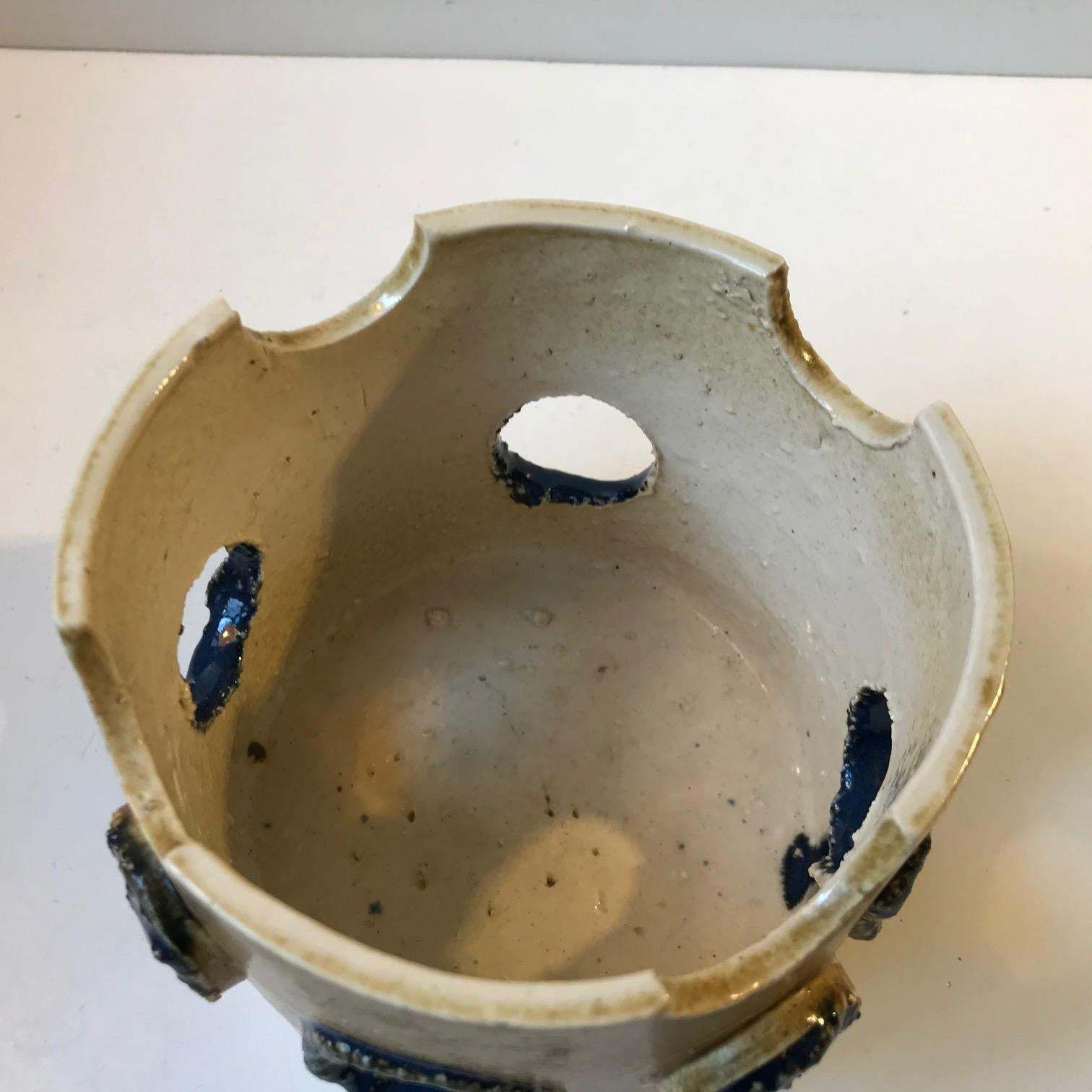 Italian Brutalist Ceramic Planter, 1970s photo for sale