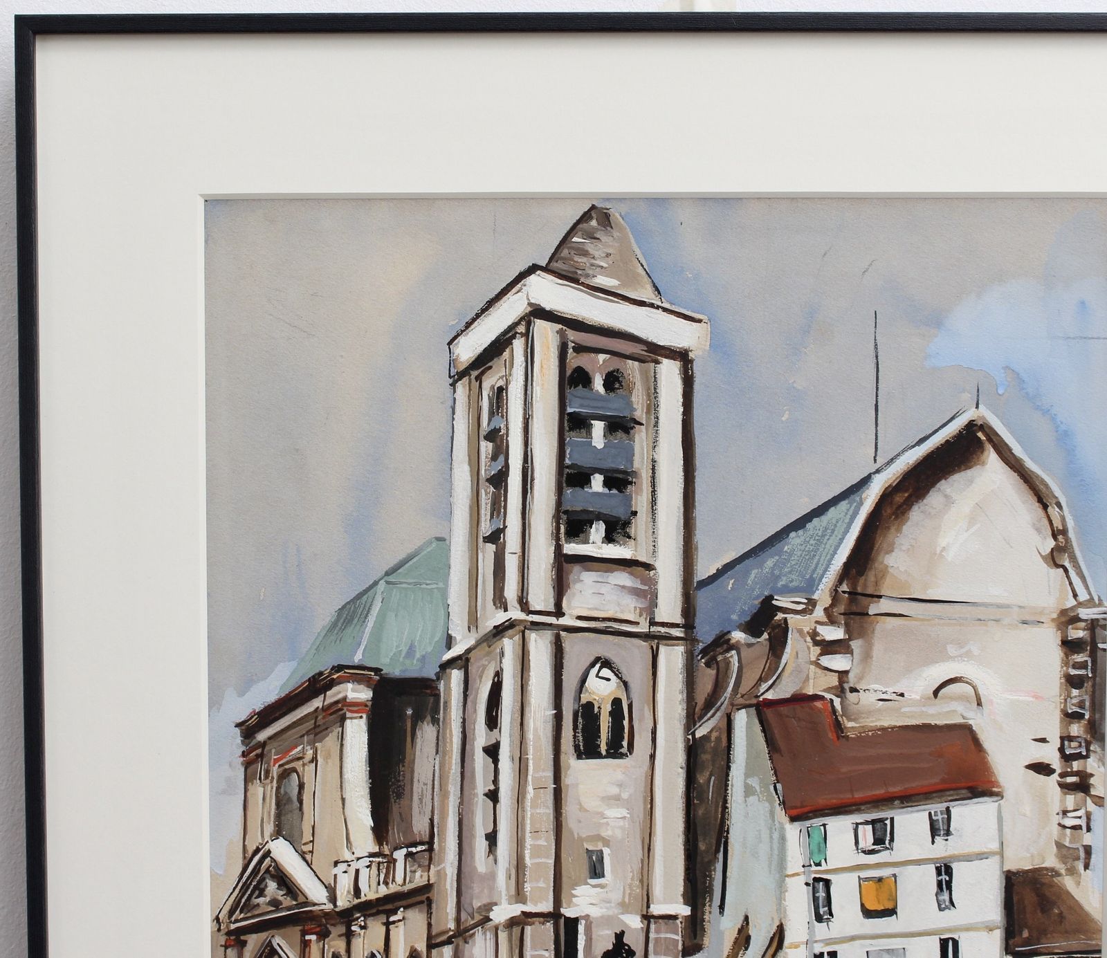 'Church Of Saint Nicolas Du Chardonnet In Paris' By Lucien Génin (Circa 1930s) photo for sale