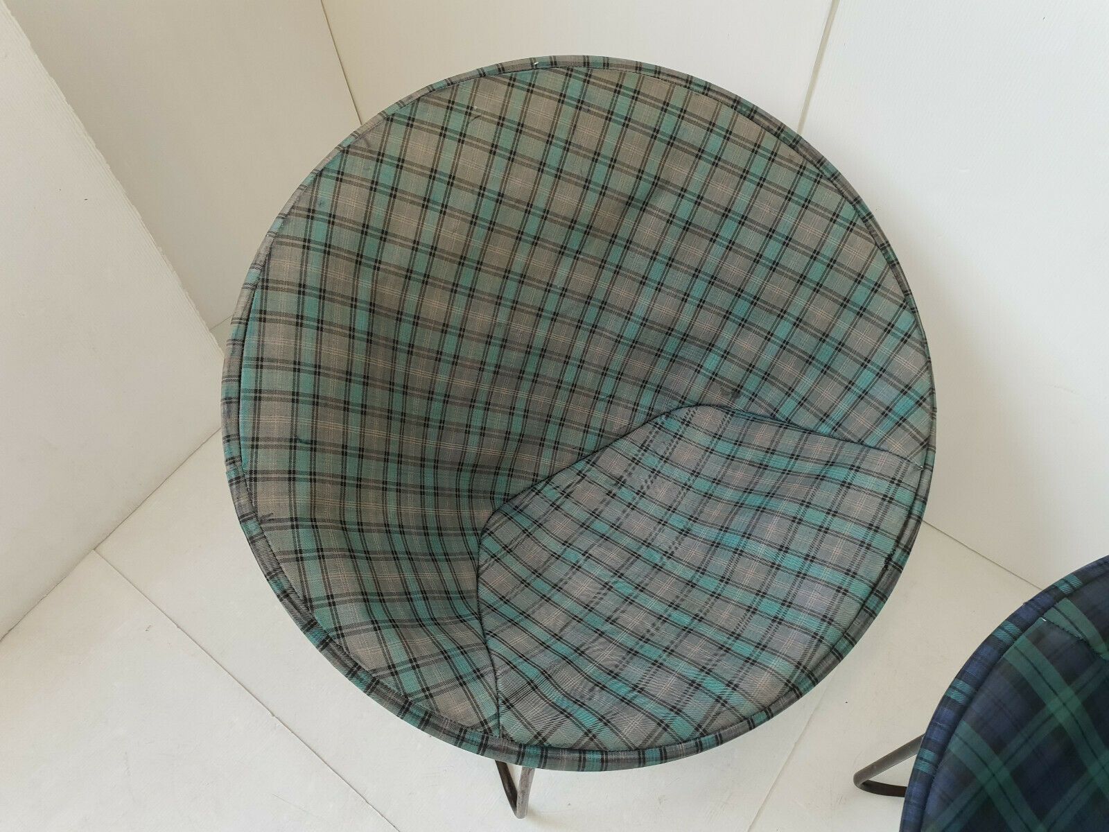 Paire De Fauteuils Corbeille Vintage 1950 En Acier 50s 1950s Rockabilly Atomic photo 2052.0