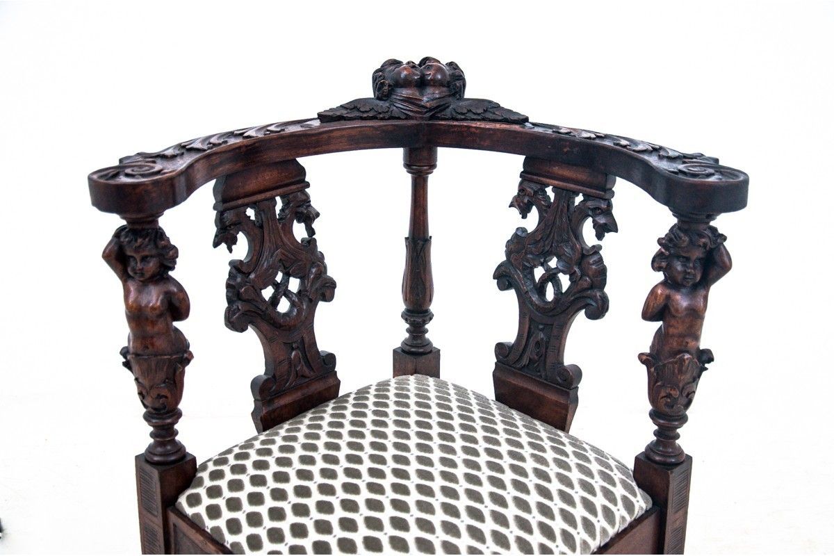 Historic Horn Armchair, Western Europe, Turn Of The 19th And 20th Centuries. photo 1064.0