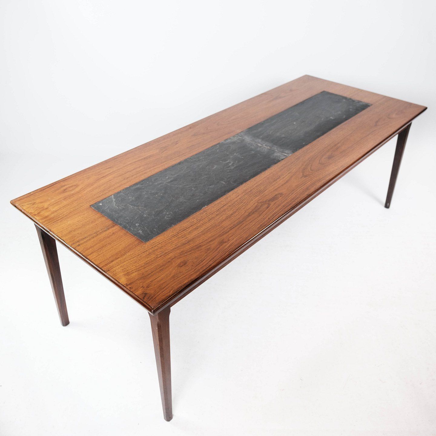 Coffee Table In Rosewood With Slate Of Danish Design From The 1960s photo furniture