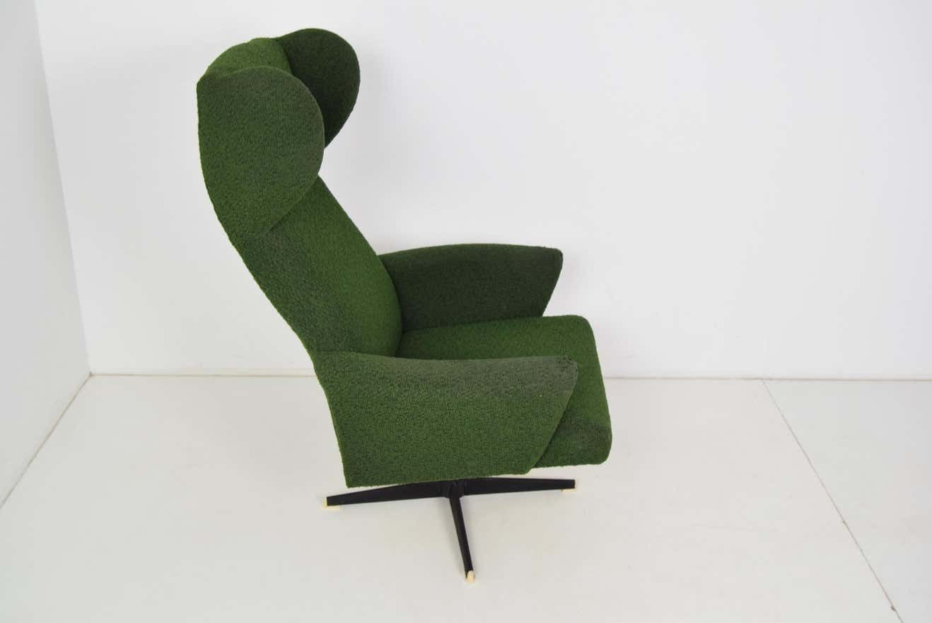 Furniture Swivel Armchair In The Middle Of The Century,1970's. photo