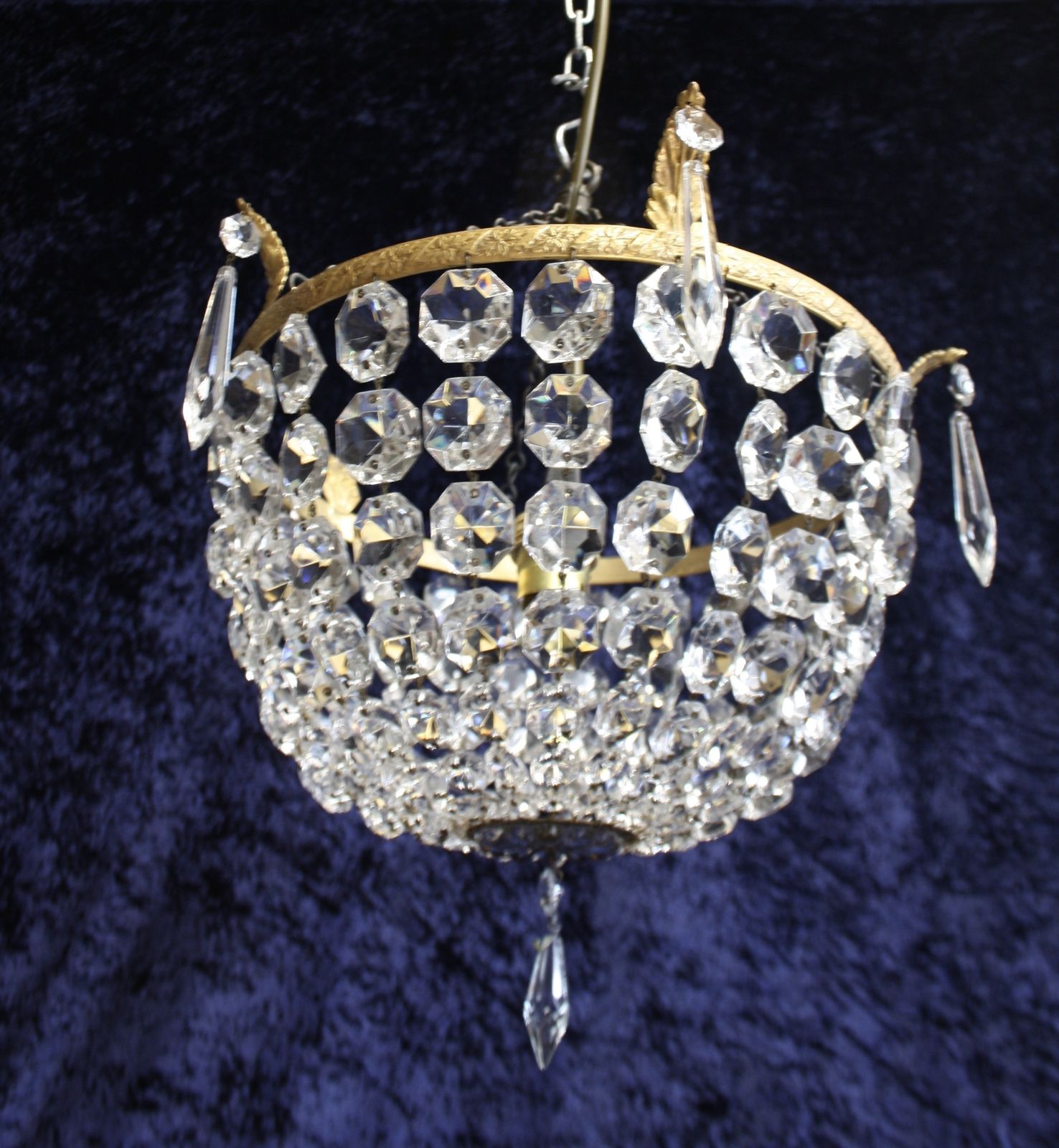 Early 20th Century Bag Chandelier photo vintage