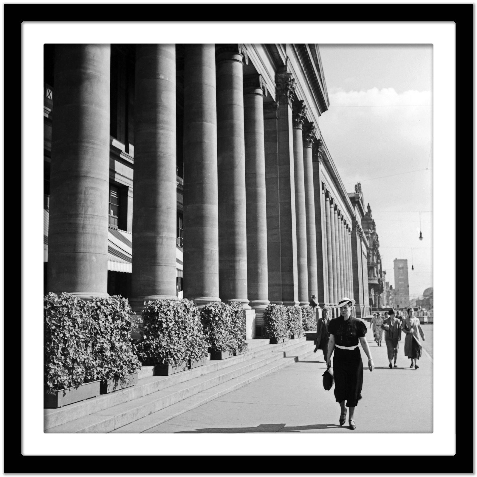 Woman Coming Along The Koenigsbau Palace, Stuttgart Germany Karl Heinrich Lämmel photo Art