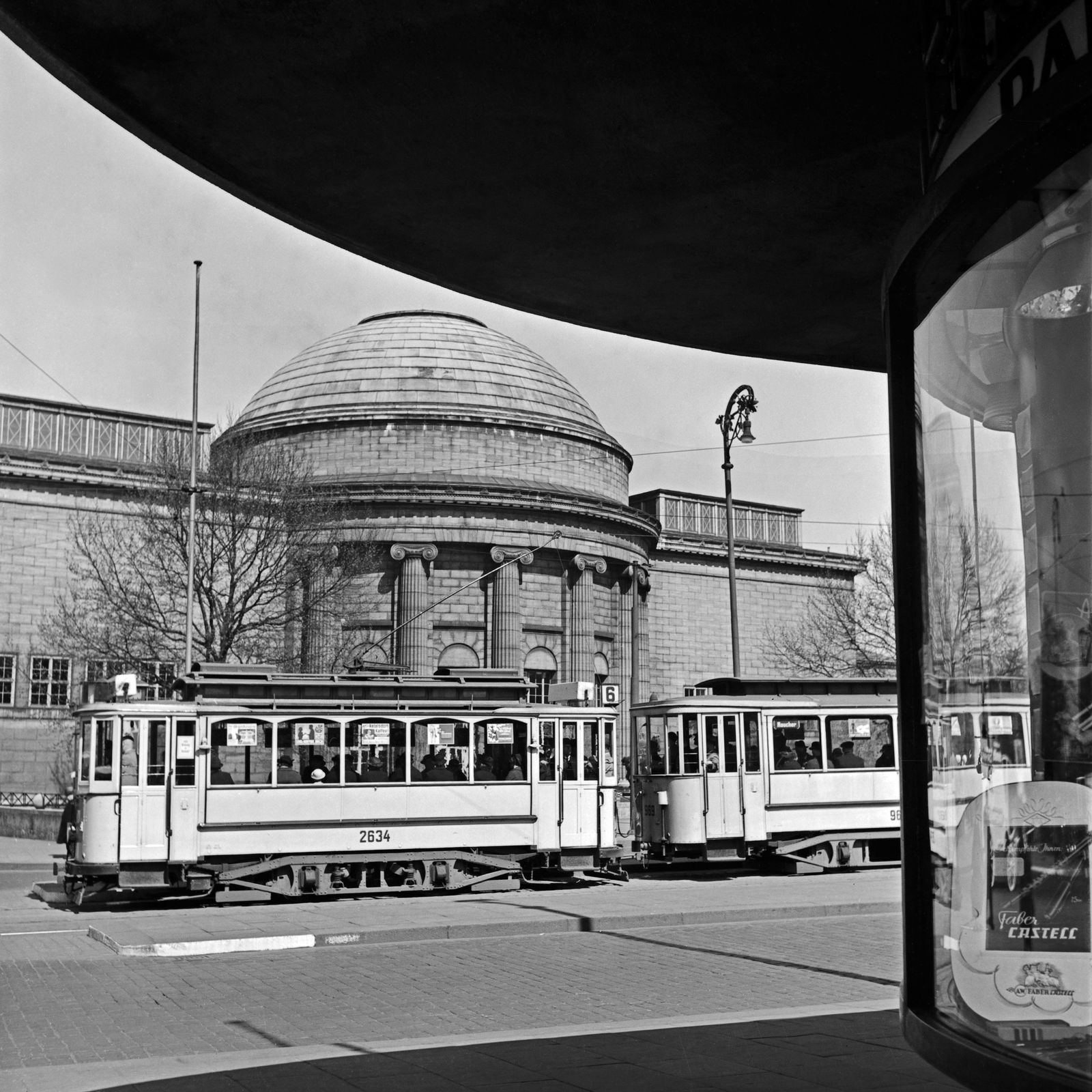 A Tram Passes The Kunsthalle At Hamburg, Germany Karl Heinrich Lämmel