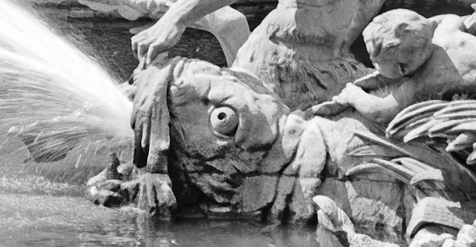 Tritons Fountain At Koenigsallee Avenue Duesseldorf, Germany Karl Heinrich Lämmel photo for sale