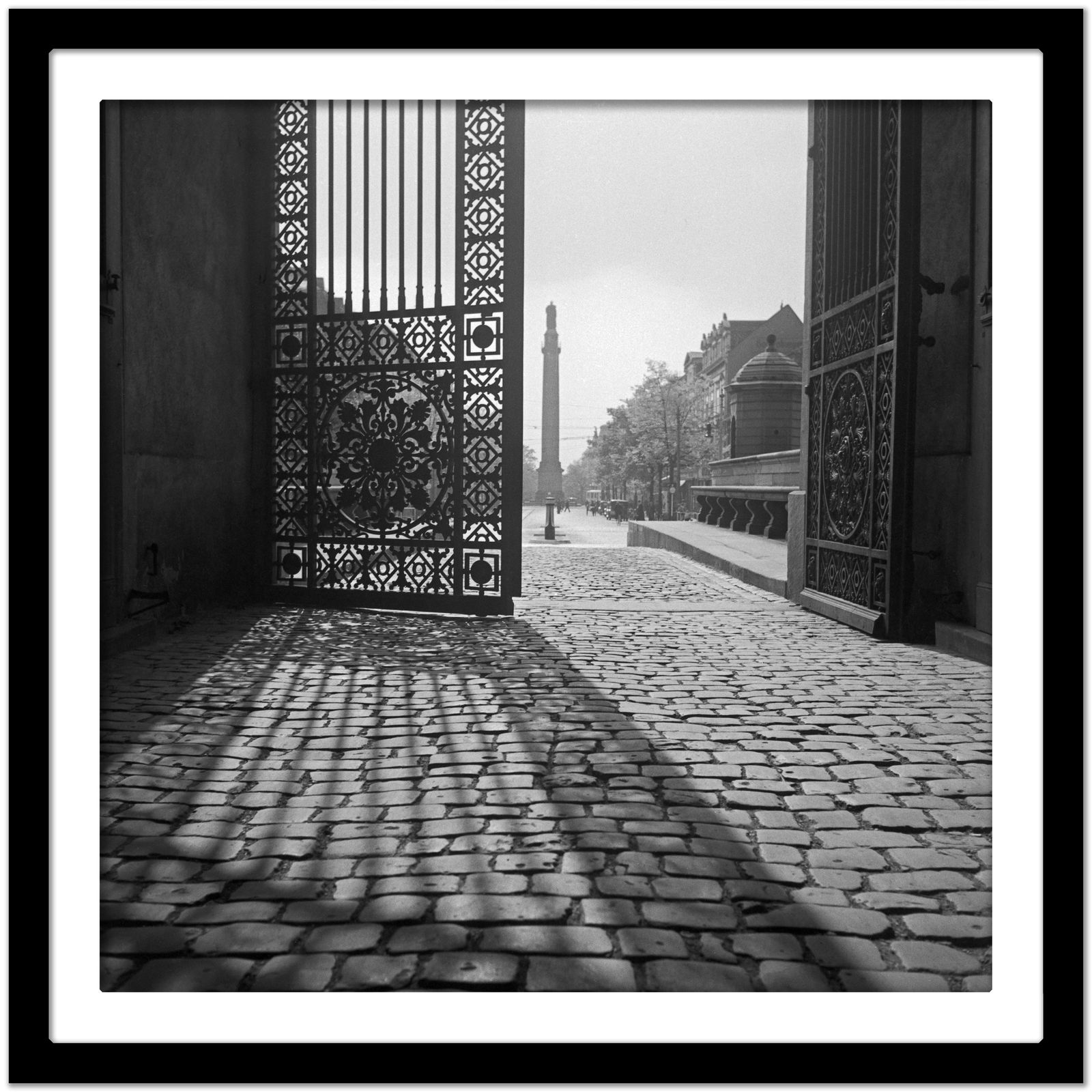View From Iron Gate Darmstadt Castle To City Life, Germany 1938 Printed Later Karl Heinrich Lämmel photo Art