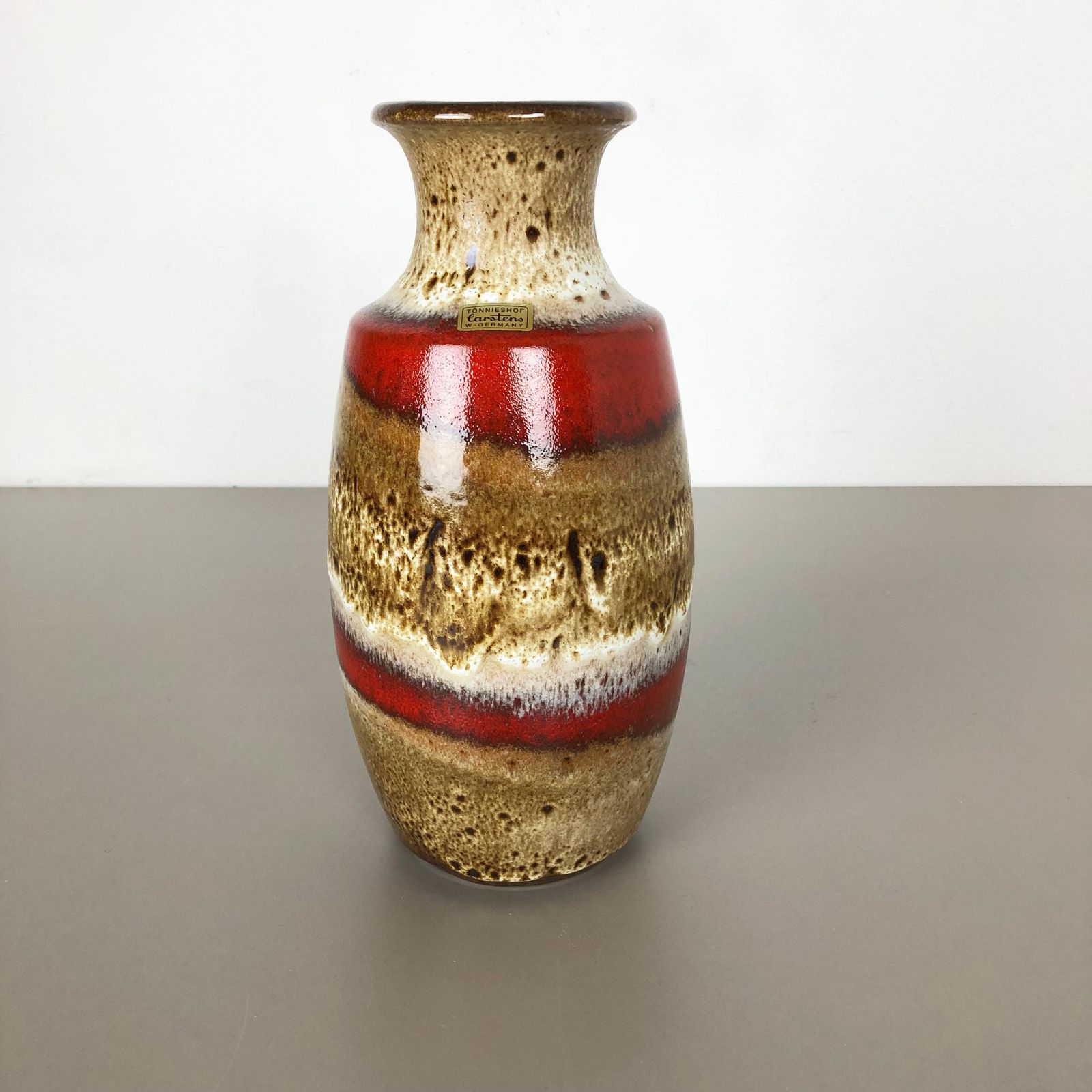 Fat Lava Ceramic Pottery Vase Heinz Siery Carstens Tönnieshof, Germany, 1970s photo furniture