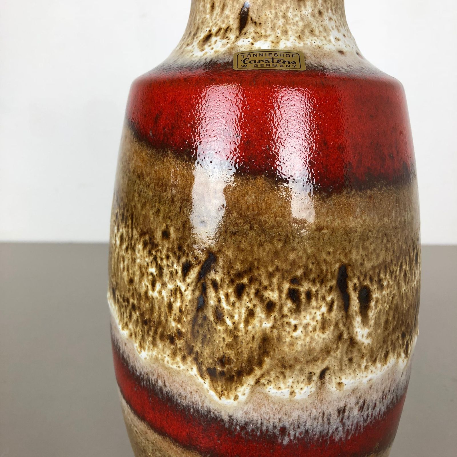 Fat Lava Ceramic Pottery Vase Heinz Siery Carstens Tönnieshof, Germany, 1970s photo Home Decor