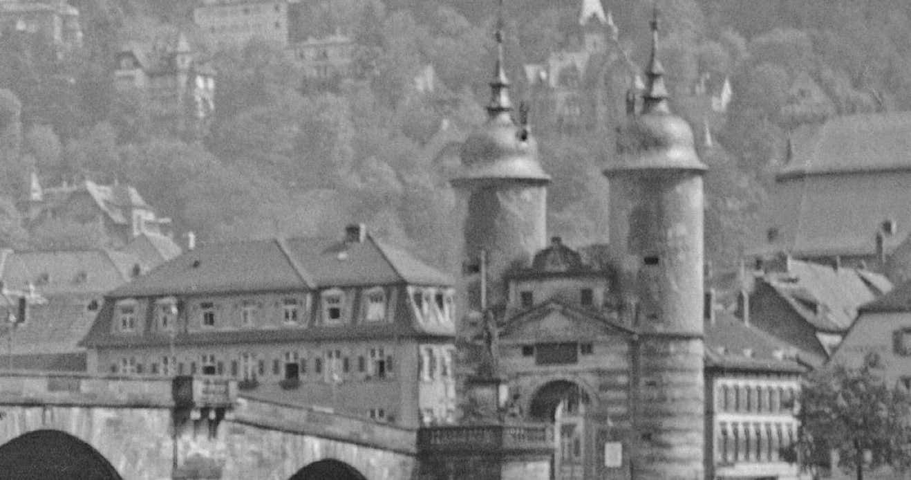 Karl Heinrich Lämmel Old Bidge, River Neckar And Heidelberg Castle, Germany 1938, Printed Later 1938/2021 photo for sale