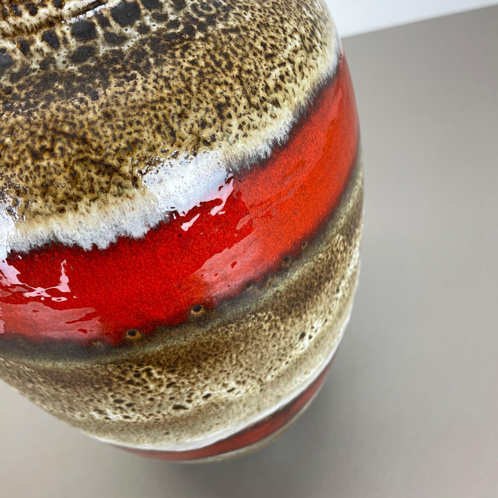photo for sale Fat Lava Ceramic Pottery Floor Vase Heinz Siery Carstens Tönnieshof Germany 1970