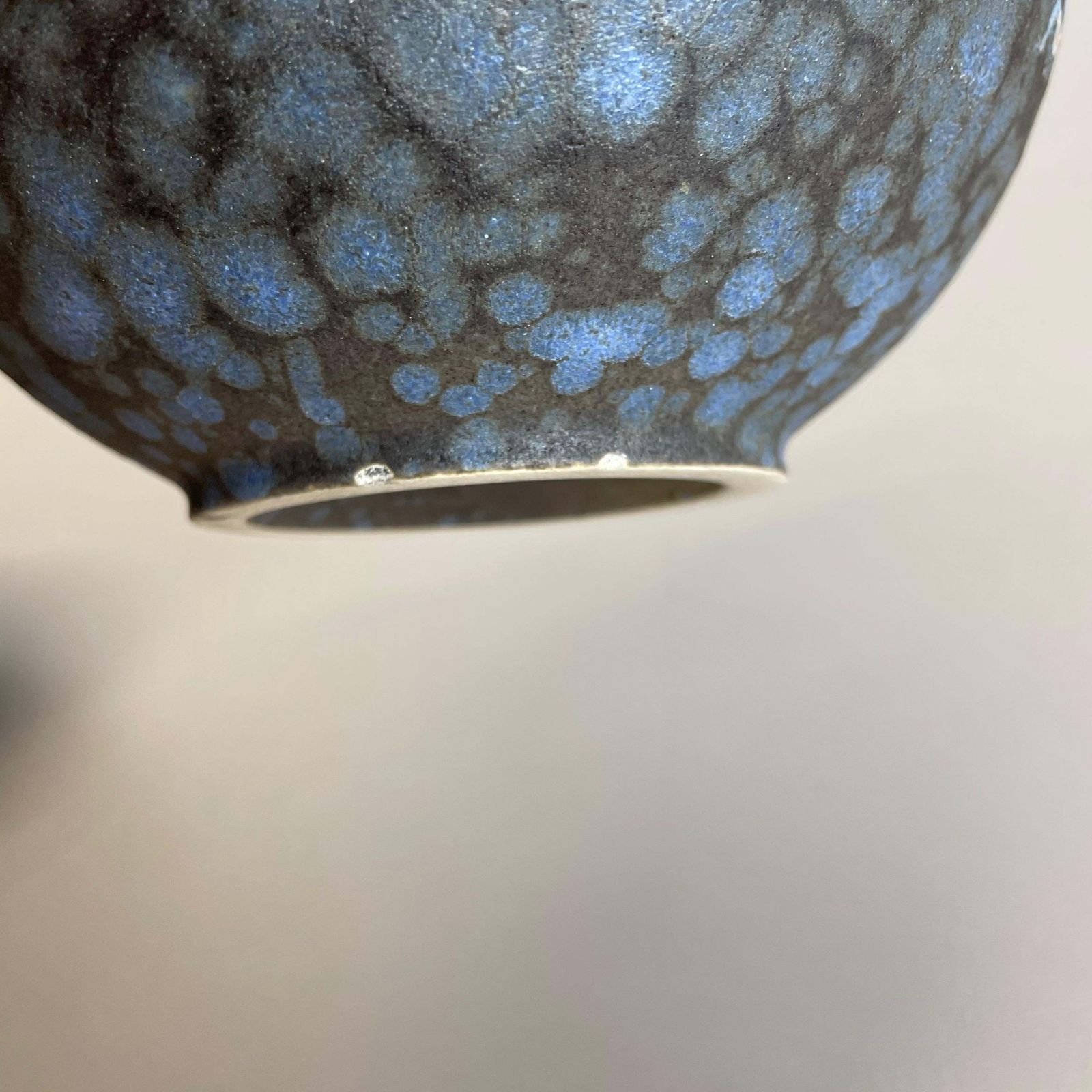 Home Decor Set Of 2 Pottery Vases Fat Lava Abstract Designed By Ruscha, Germany, 1960s photo