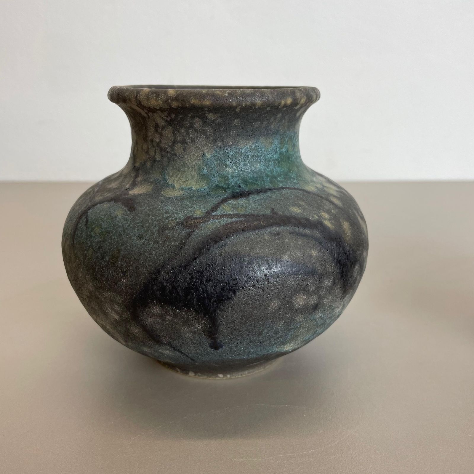 photo buy Set Of 2 Pottery Vases Fat Lava Abstract Designed By Ruscha, Germany, 1960s