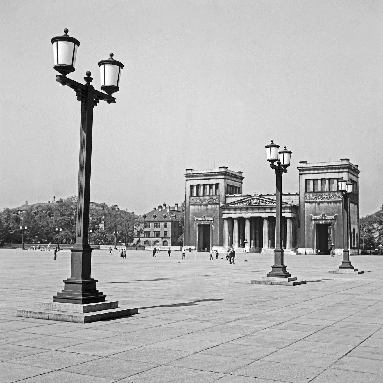 Karl Heinrich Lämmel Temple At The Koenigplatz Square In The City, Munich Germany 1937, Printed Later 1937/2021