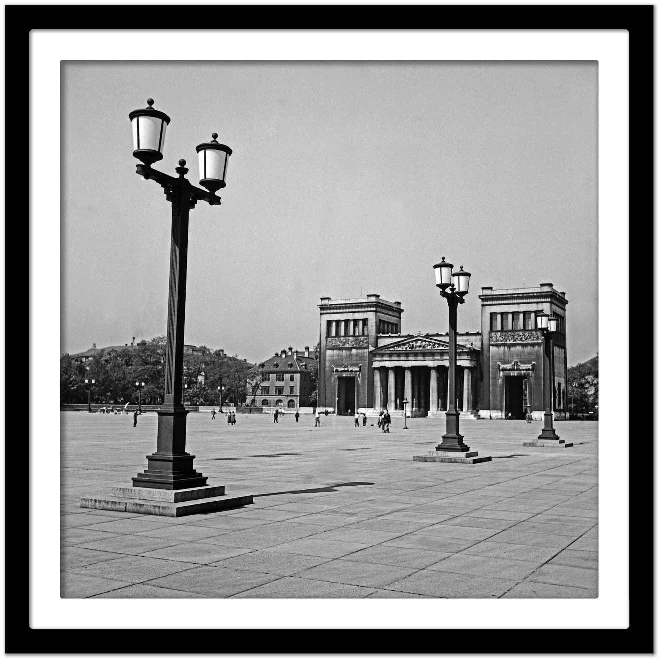 Karl Heinrich Lämmel Temple At The Koenigplatz Square In The City, Munich Germany 1937, Printed Later 1937/2021 photo Art