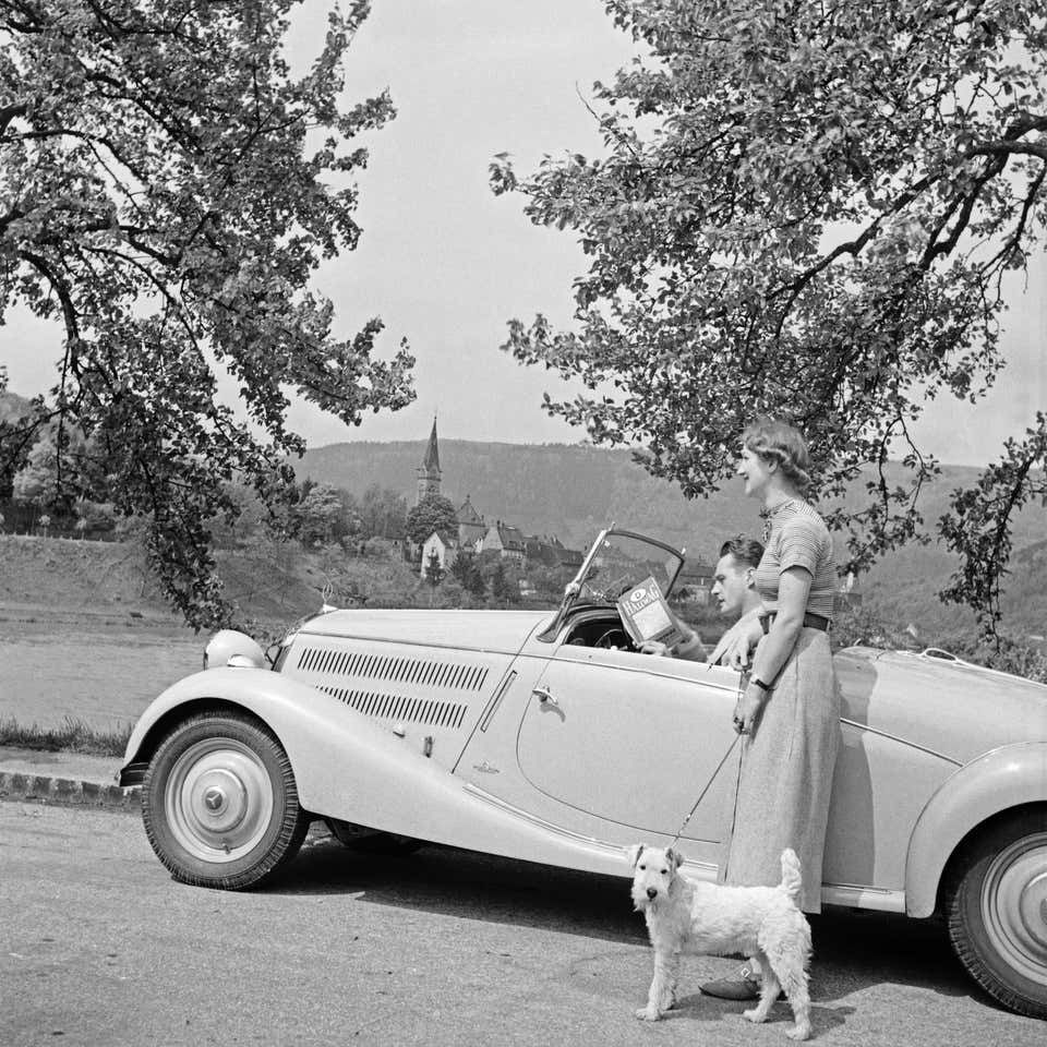 Karl Heinrich Lämmel To Neckargemuend Mercedes Benz Car Near Heidelberg, Germany 1936, Printed Later 1936/2021