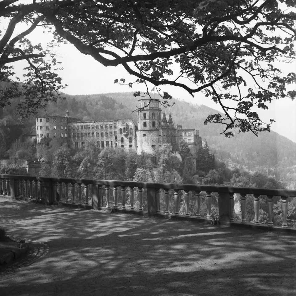 Karl Heinrich Lämmel View To The Heidelberg Castle, Germany 1938, Printed Later 1938/2021