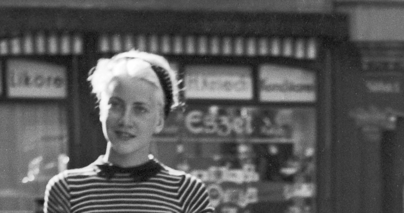 Karl Heinrich Lämmel Lady Walking The Dog At Cafe Kriech, Stuttgart Germany 1935, Printed Later 1935/2021 photo for sale