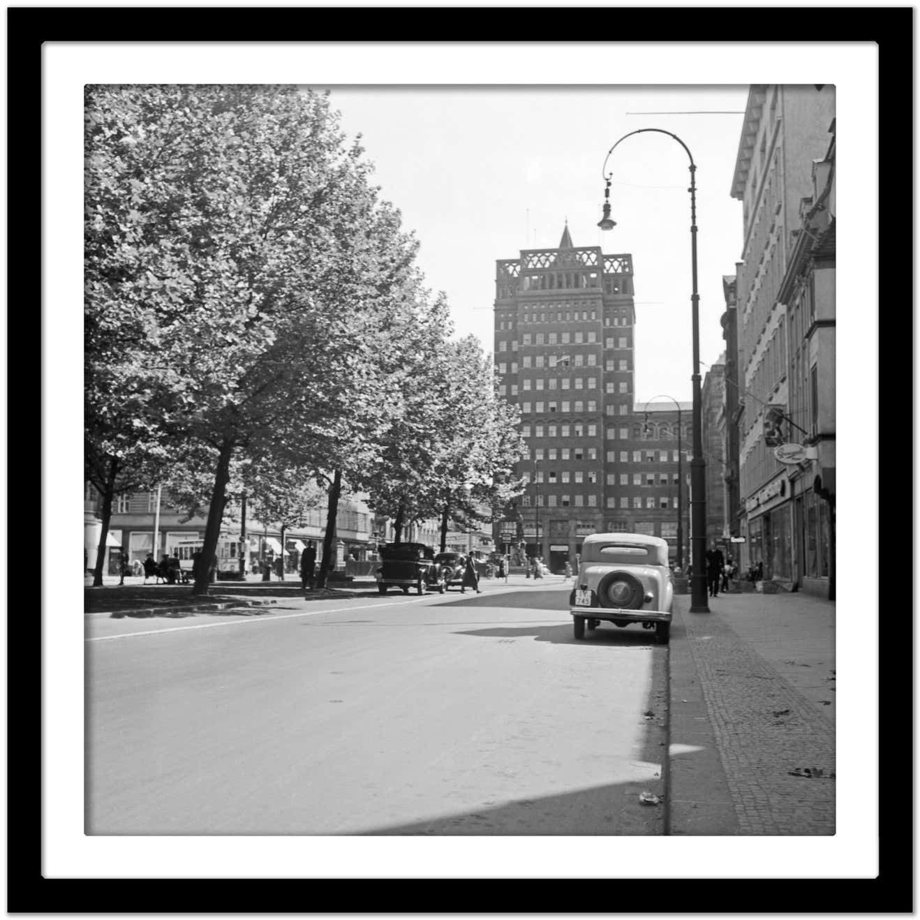 Karl Heinrich Lämmel Wilhelm Marx Skyscraper At Duesseldorf City Centre, Germany 1937 Printed Later 1937/2021 photo Art
