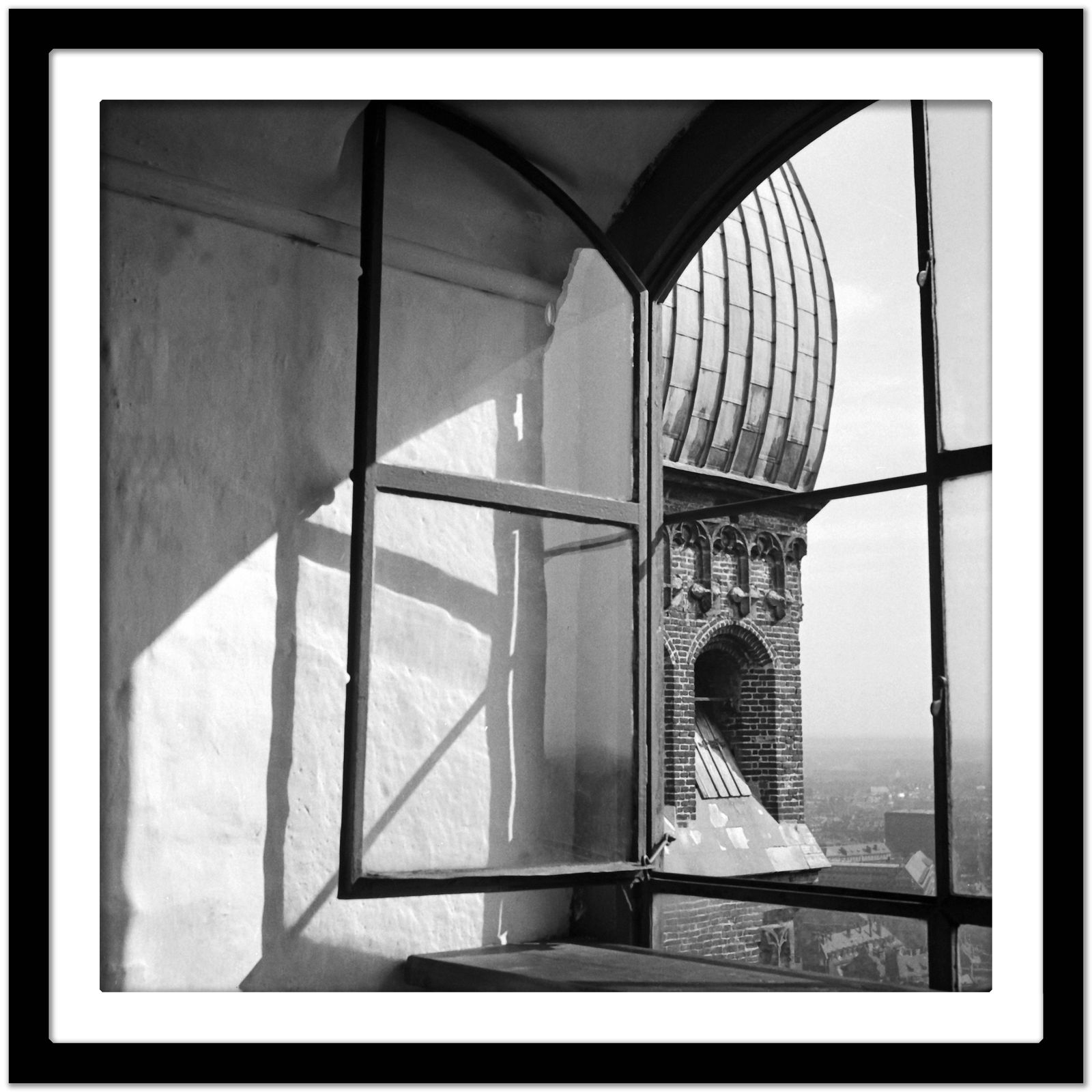 View To Tower Munich Frauenkirche Church, Munich Germany 1938, Printed Later photo Art