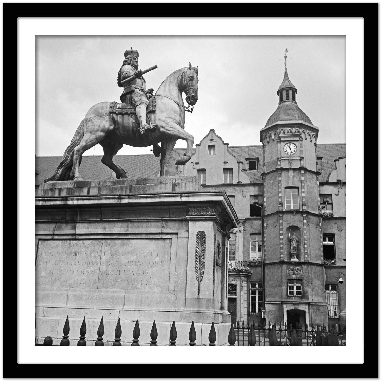 Karl Heinrich Lämmel Memorial Jan Wellem At Old City Hall Duesseldorf, Germany 1937 Printed Later 1937/2021 photo Art