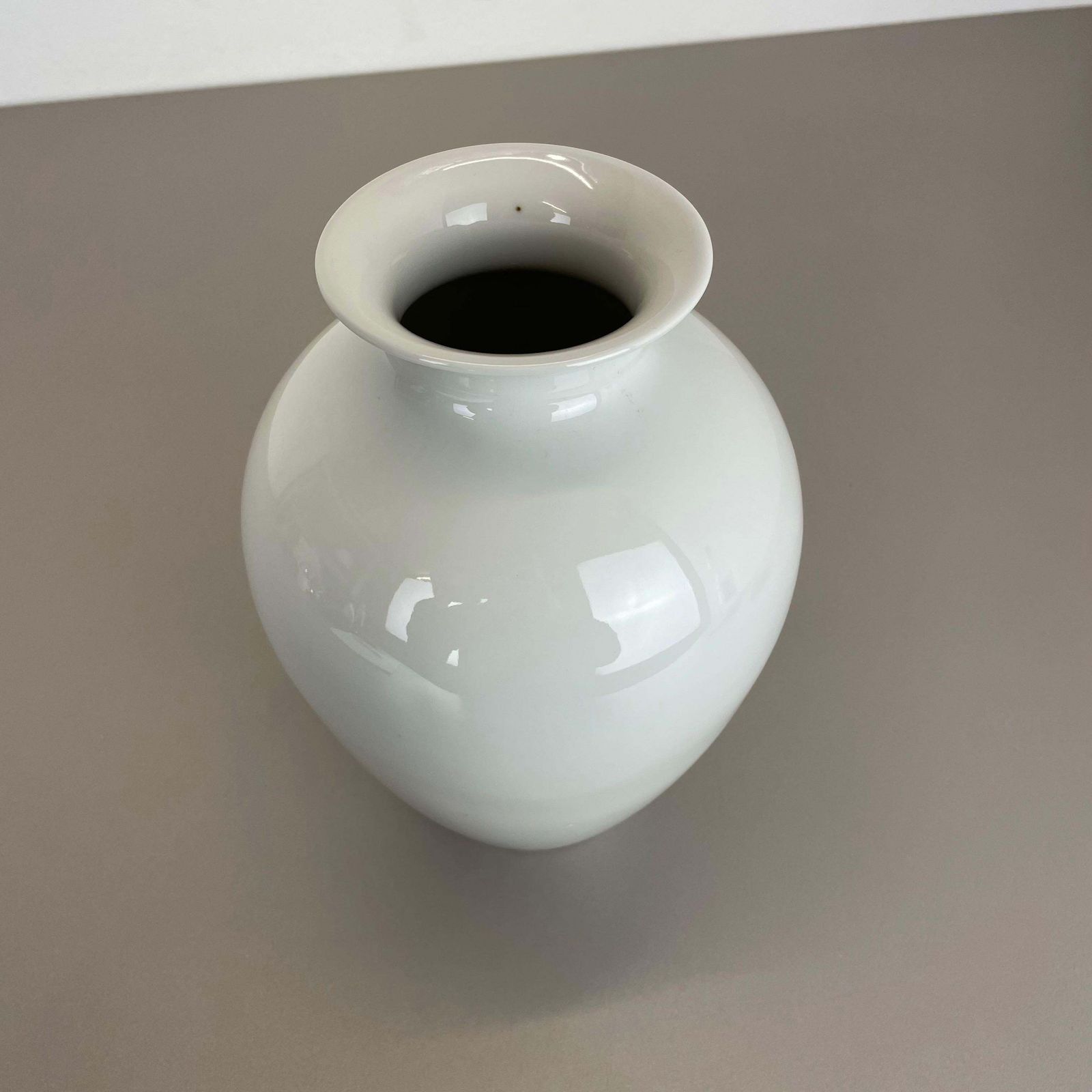 Home Decor Large Op Art Vase Porcelain German Vase By Fürstenberg Ceramics, Germany, 1970s photo