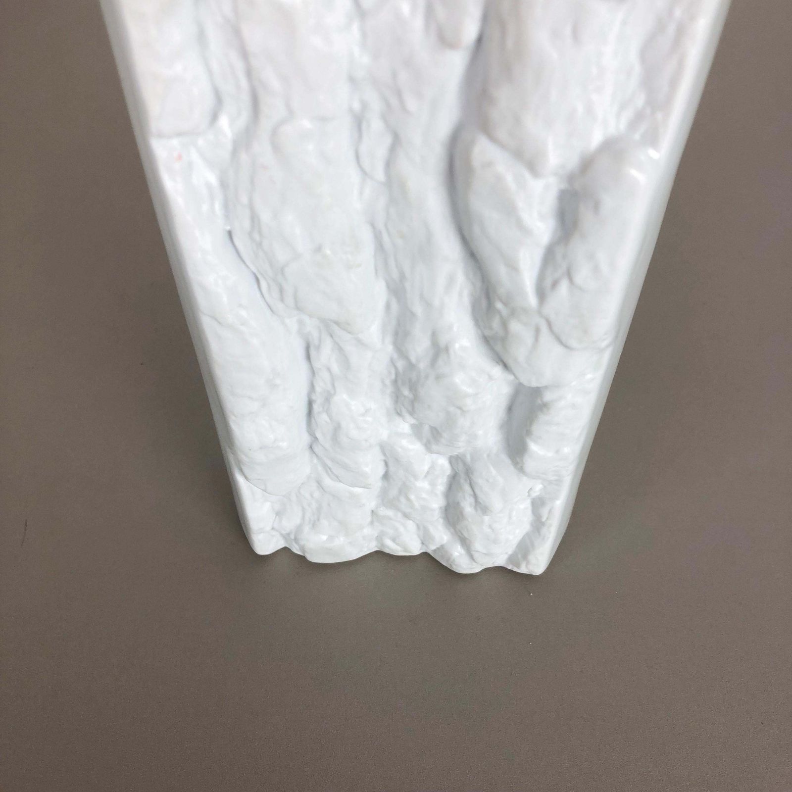 photo furniture Original Large Porcelain Op Art Vase Made By Bareuther, Bavaria, Germany, 1970s