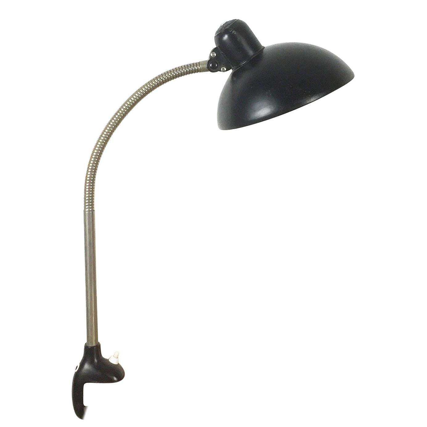 1950s Black Kaiser Idell Table Fixation Bauhaus Desk Light By Christian Dell