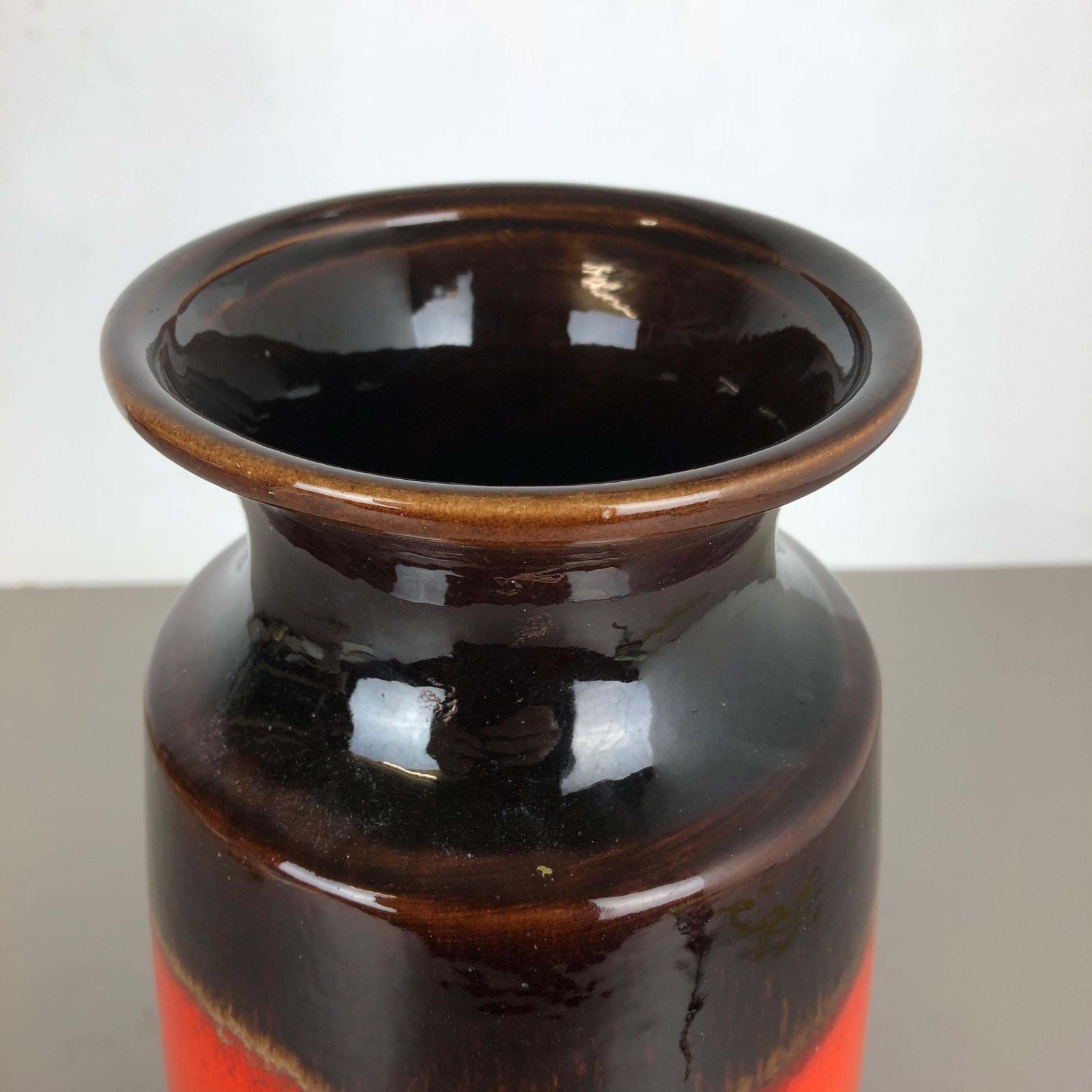 Large Pottery Fat Lava Multi Color 239 41 Vase Made By Scheurich, 1970s photo vinterior