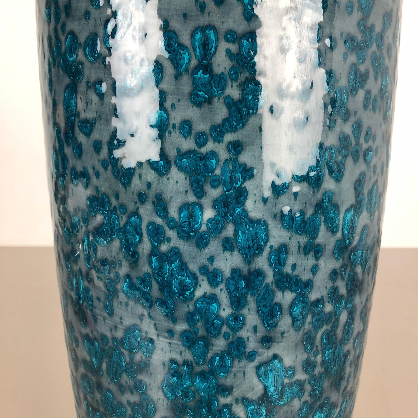Large Pottery Super Fat Lava Multi Color 517 45 Vase Made By Scheurich, 1970s photo 480.0