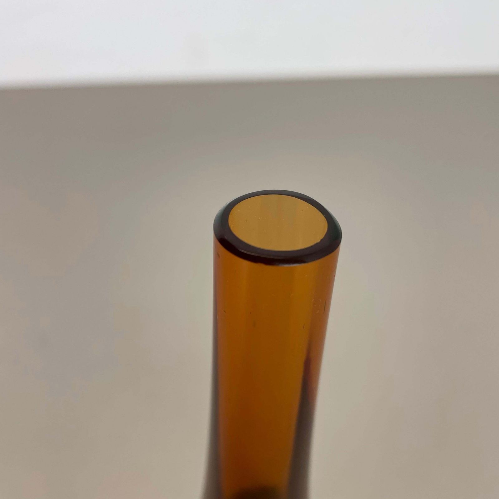 photo for sale Large 1960s Murano Glass Sommerso Single Stem Vase By Flavio Poli, Italy