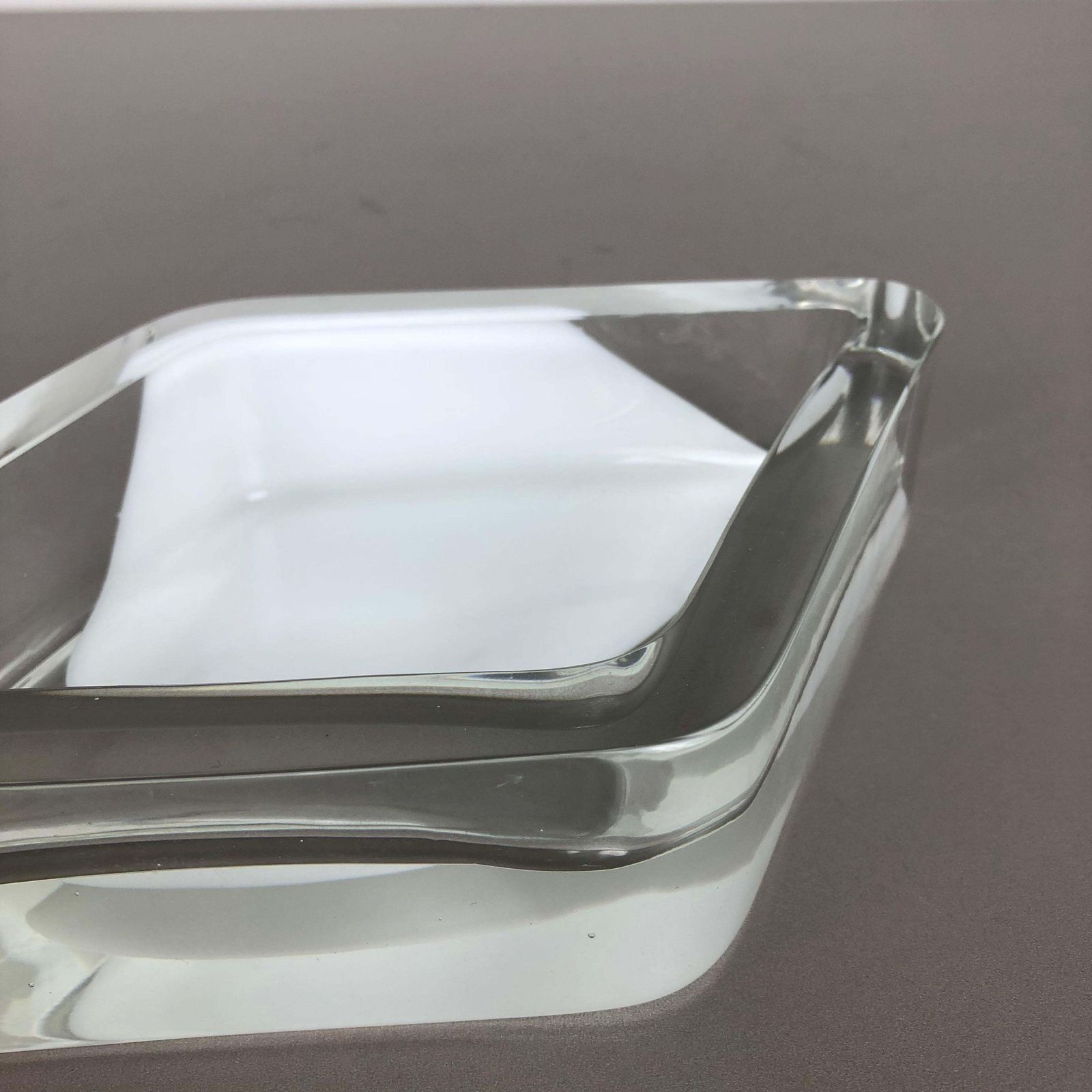 New Old Stock, Murano Glass Shell Bowl, Antonio Da Ros, Cenedese, 1970 photo vinterior