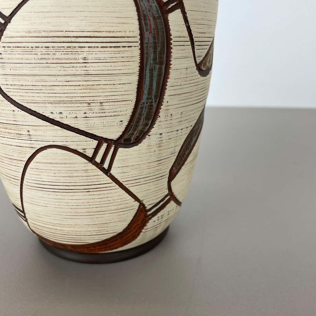 Colorful Abstract Ceramic Pottery Vase By Sawa Franz Schwaderlapp, Germany 1950s photo Home Decor