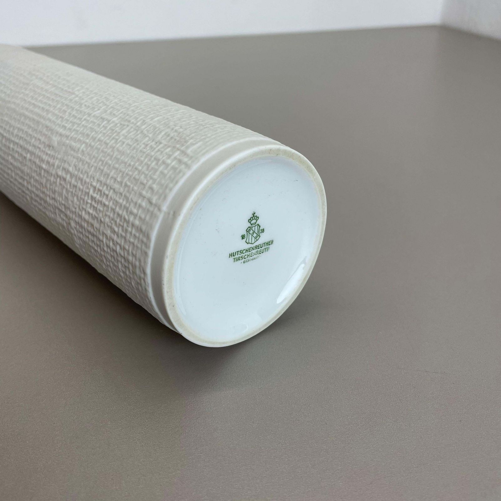 photo vinterior 1970s Op Art Vase Porcelain Vase By Heinrich Fuchs For Hutschenreuther, Germany