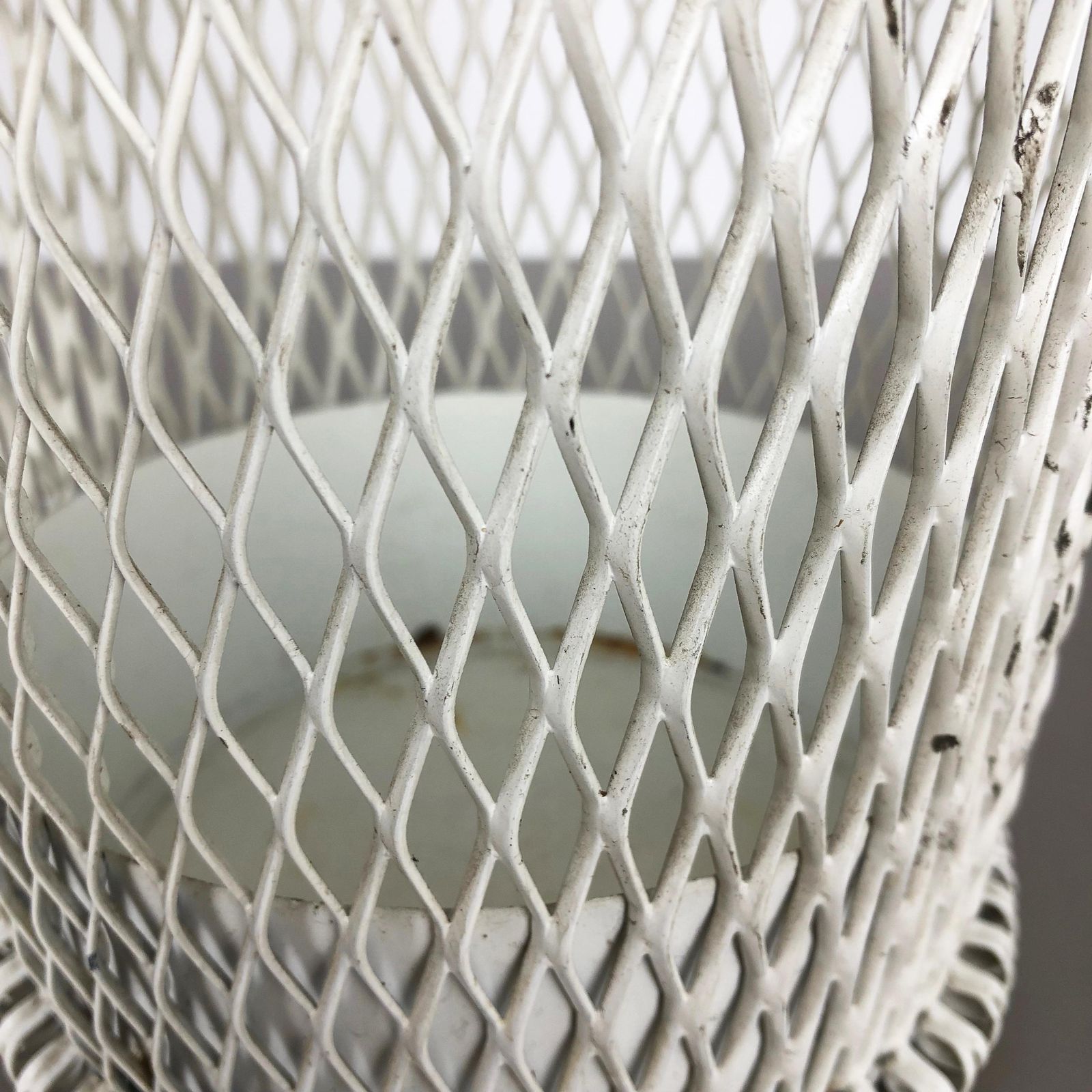 Original Matégot Style Metal Umbrella Stand, Mid Century Modern, France, 1960s photo Home Decor