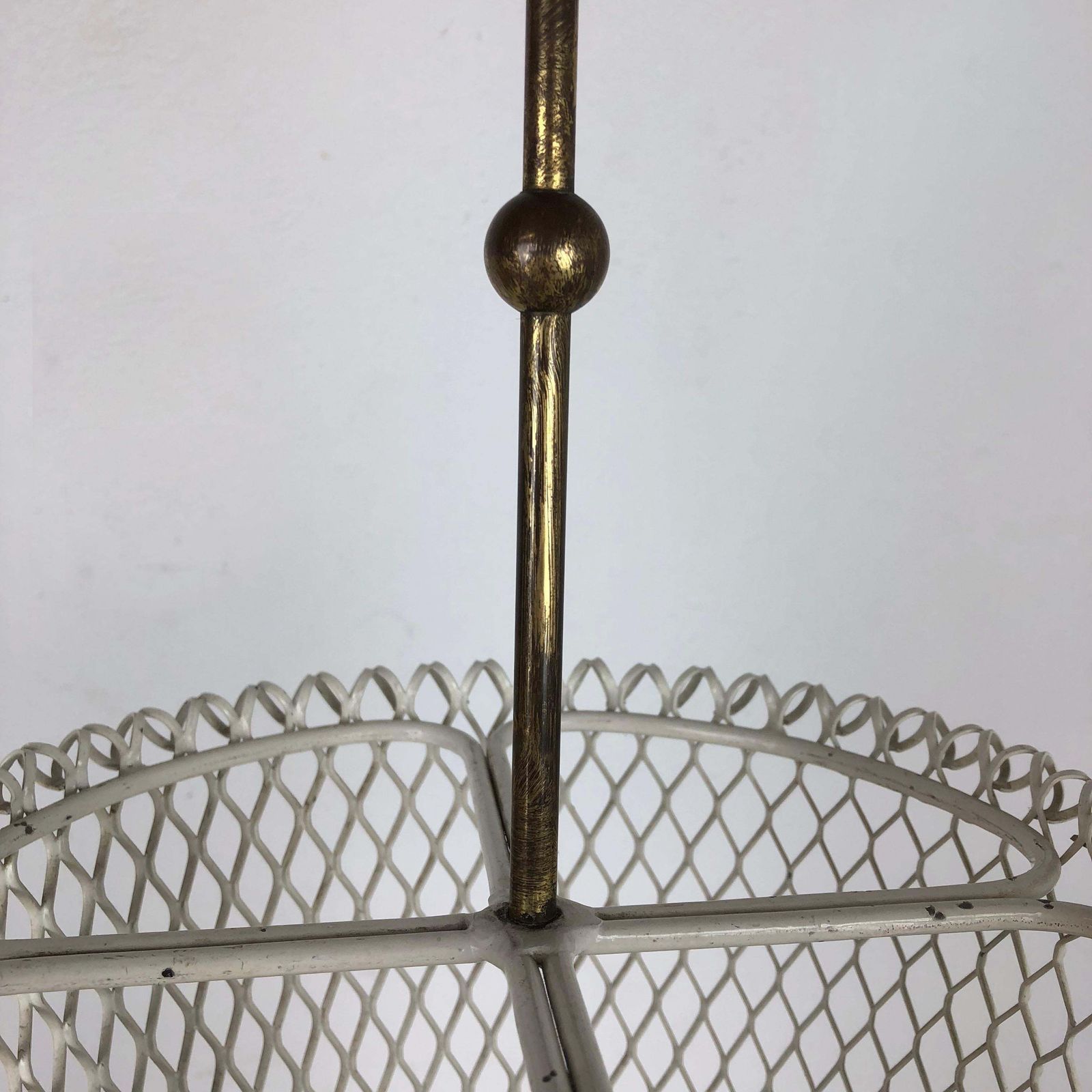 779.0 Original Matégot Style Metal Umbrella Stand, Mid Century Modern, France, 1960s photo