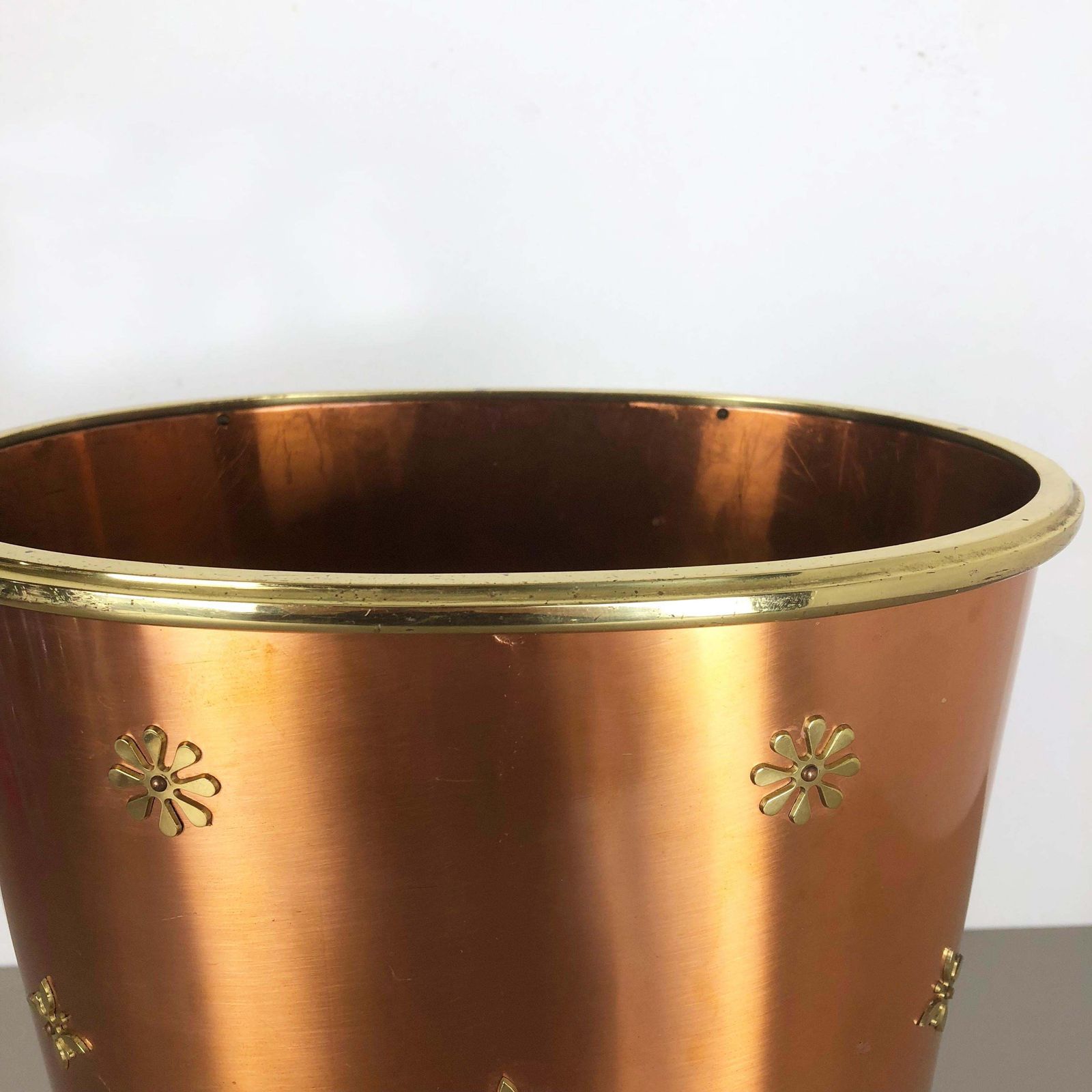 Home Decor Original 1950s Copper Umbrella Stand By Vereinigte Werkstätten München, Germany photo